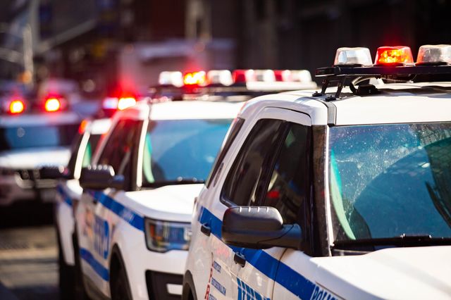 NYPD vehicles.